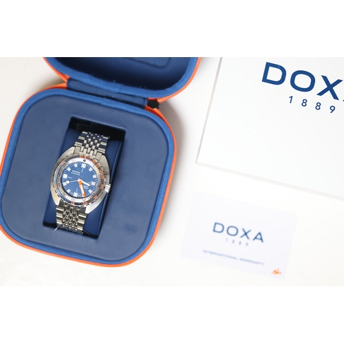 124 - Brand: Doxa
 Model Name: Sub 300T Caribbean
 Reference: 879.10.201.10
 Complication: Date
 Movement:... 