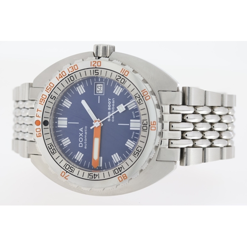 124 - Brand: Doxa
 Model Name: Sub 300T Caribbean
 Reference: 879.10.201.10
 Complication: Date
 Movement:... 