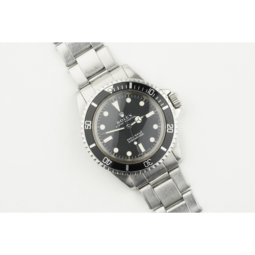 163 - ROLEX OYSTER PERPETUAL SUBMARINER METERS FIRST DIAL 7206 RIVETED BRACELET W/ BOX & PAPERS REF. 5513 ... 