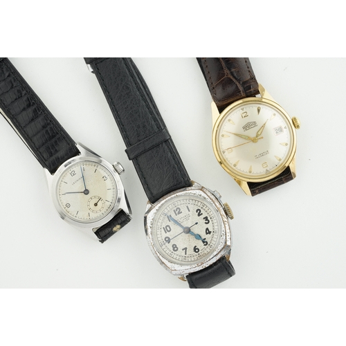 167 - GROUP OF 3 VINTAGE WATCHES, includes angelus, leonidas, siro sport, all currently running except for... 