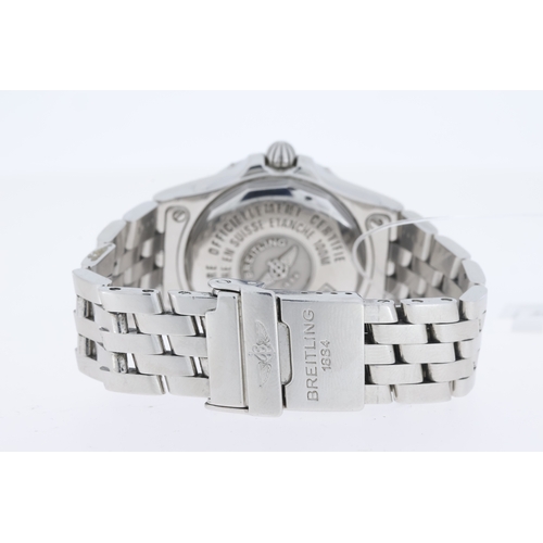 41 - Brand: Ladies Breitling
 Model Name: Starliner
 Reference: A71340
 Complication: Date
 Movement: Qua... 