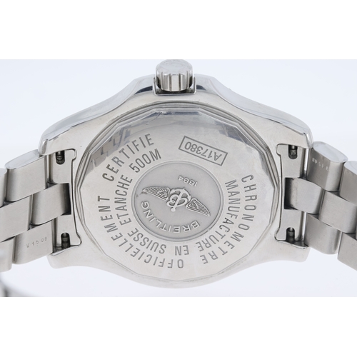 46 - Brand: Breitling
 Model Name: Colt
 Reference: A17380
 Complication: Date
 Movement: Automatic
 Dial... 