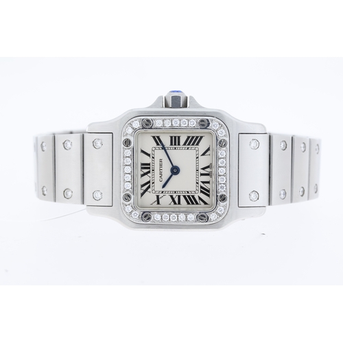 62 - Brand: Ladies Cartier
 Model Name: Santos Galbee
 Reference: 1565
 Movement: Quartz
 Dial shape: Squ... 