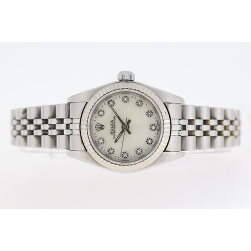 166 - Brand: Ladies Rolex
 Model Name: Oyster Perpetual
 Reference: 67194
 Movement: Automatic
 Box: Yes
 ... 