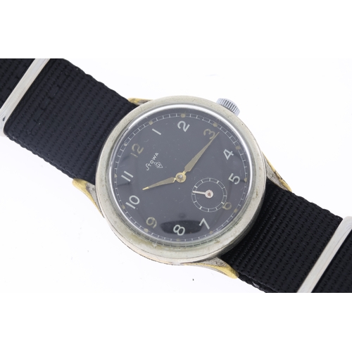 190 - Brand: Vintage Stowa German Military Watch
 Movement: Manual Wind
 Year: Circa 1940's
 Dial shape: C... 