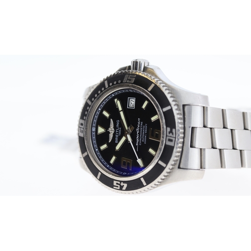 1 - Brand: Breitling
 Model Name: Superocean 
 Reference: A17391
 Movement: Automatic
 Dial shape: Circu... 