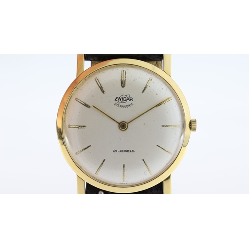 102 - Brand: Vintage Enicar
 Model Name: Ultrasonic 
 Movement: Manual Wind
 Year: Circa 1960's
 Dial shap... 