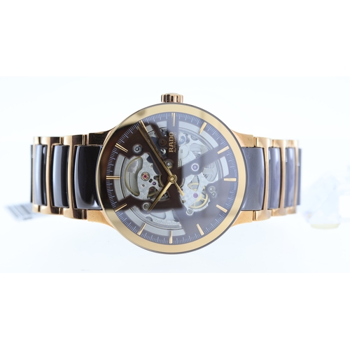 107 - Brand: Rado
 Model Name: Centrix 'Open Heart' 
 Reference: 734.0181.3
 Movement: Automatic
 Dial sha... 