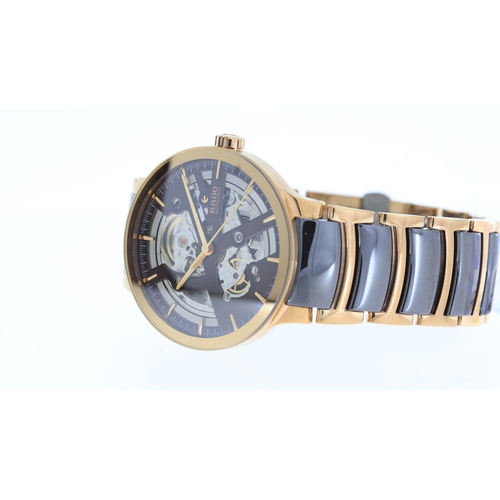 107 - Brand: Rado
 Model Name: Centrix 'Open Heart' 
 Reference: 734.0181.3
 Movement: Automatic
 Dial sha... 