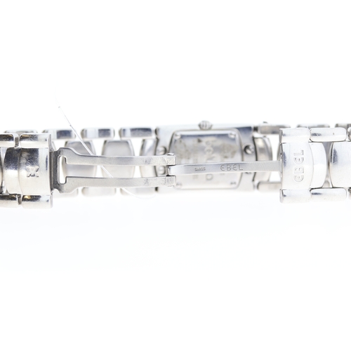 131 - Brand: Ebel
 Model Name: Beluga 
 Reference: E9057A28-10
 Movement: Quartz
 Dial shape: Rectangular
... 