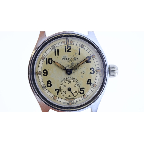 149 - Brand: Timor
 Model Name: Atp British Military 
 Movement: Manual Wind
 Dial shape: Circular
 Dial c... 