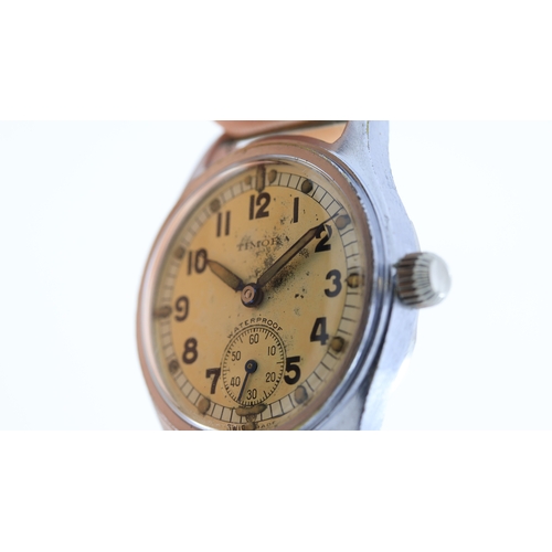 149 - Brand: Timor
 Model Name: Atp British Military 
 Movement: Manual Wind
 Dial shape: Circular
 Dial c... 