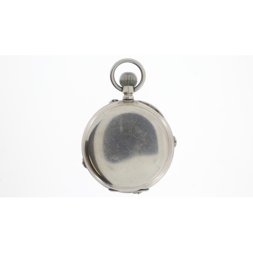 172 - Goliath Calendar Moon Phase Pocket Watch, white dial with Roman numerals, for subsidiary dials, mont... 