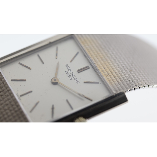 185 - Brand: Patek Philippe
 Model Name: 18 Ct Dress Watch 
 Movement: Manual Wind
 Dial shape: Square
 Di... 