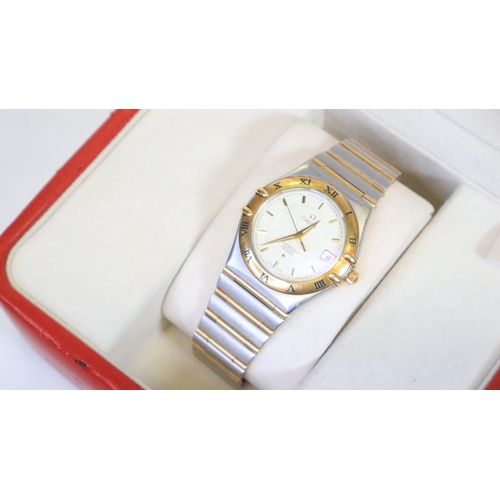 31 - Brand: Omega
 Model Name: Constellation 
 Movement: Quartz
 Box: inner box
 Box features: Box A/F wo... 