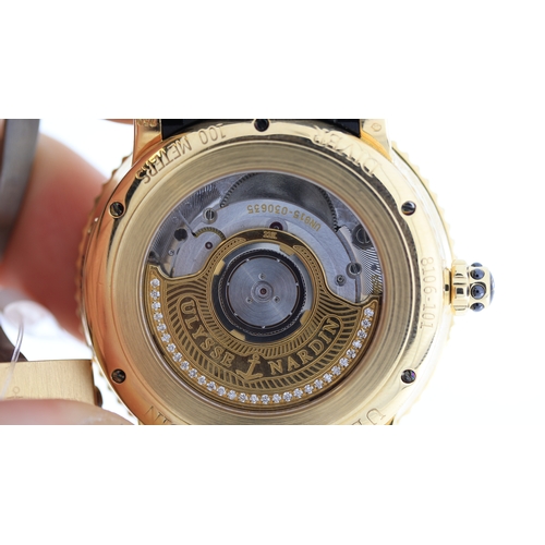 36 - Brand: Ulysse Nardin
 Model Name: Marine Diver 
 Reference: 8106-101
 Movement: Automatic
 Dial shap... 