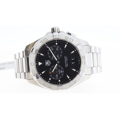 37 - Brand: Tag Heuer
 Model Name: Aquaracer Alarm 
 Reference: WAY111Z
 Movement: Quartz
 Dial shape: Ci... 