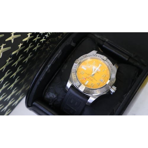 4 - Brand: Breitling
 Model Name: Avenger Seawolf 
 Reference: A17331
 Movement: Automatic
 Box: Accompa... 