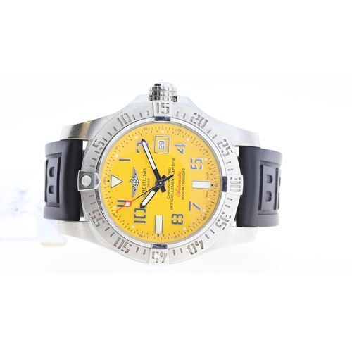 4 - Brand: Breitling
 Model Name: Avenger Seawolf 
 Reference: A17331
 Movement: Automatic
 Box: Accompa... 