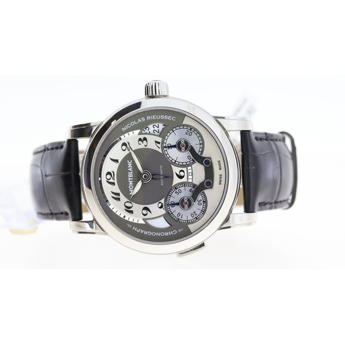 6 - Brand: Montblanc
 Model Name: Nicolas Rieussec 
 Reference: 7138
 Movement: Automatic
 Dial shape: C... 