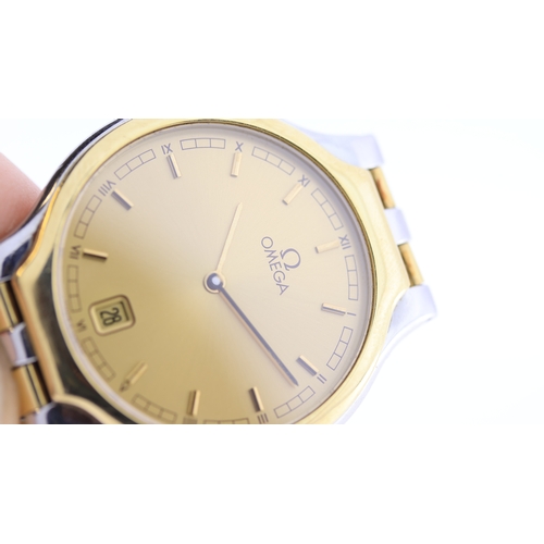 66 - Brand: Omega
 Model Name: Date 
 Movement: Quartz
 Dial shape: Circular
 Dial colour: Champagne
 Dia... 