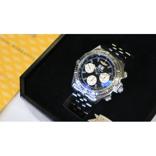 88 - Brand: Breitling
 Model Name: Crosswind 
 Reference: A44355
 Movement: Automatic
 Box: inner box
 Pa... 