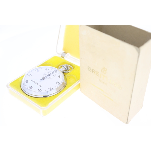 90 - Brand: Breitling
 Model Name: Stop Watch 
 Movement: Manual Wind
 Box: Full Box
 Dial shape: Circula... 