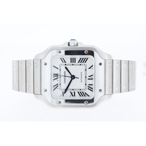 183 - Brand: Cartier Model Name: Santos Reference: WSSA0029 / 4075 Movement: Automatic Box: Box Papers: Pa... 