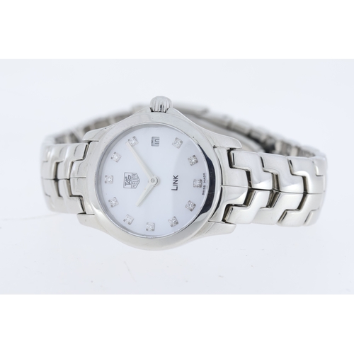 189 - Brand: Ladies Tag Heuer Model Name: Link Reference: WJF1414 Complication: Date Movement: Quartz Dial... 