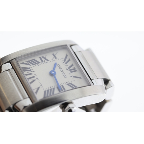 33 - Brand: Cartier
Model Name: Tank Francasie
Reference: 2384
Movement: Quartz
Dial shape: Square
Dial c... 