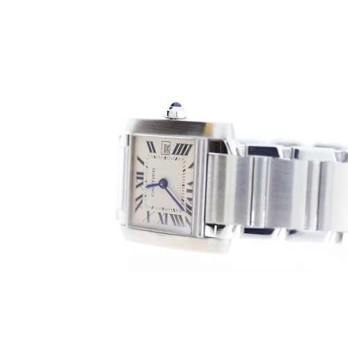 34 - Brand: Cartier
Model Name: Tank Francaise
Reference: 2465
Movement: Quartz
Dial shape: Square
Dial c... 