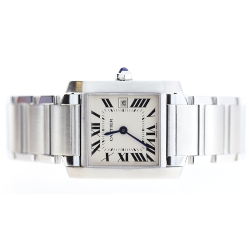 34 - Brand: Cartier
Model Name: Tank Francaise
Reference: 2465
Movement: Quartz
Dial shape: Square
Dial c... 