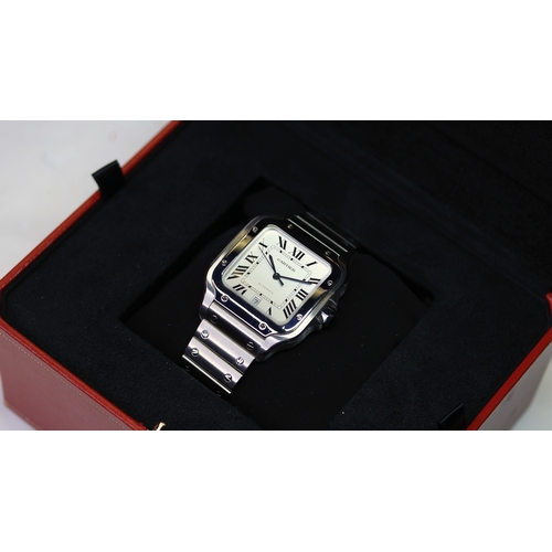 15 - Brand: Cartier
Model Name: Santos
Reference: 4072
Movement: Automatic
Year: Circa 2020
Dial shape: S... 