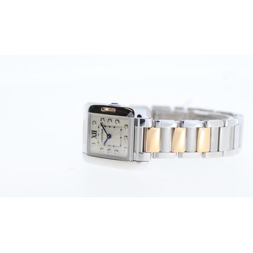 17 - Brand: Cartier
Model Name: Tank Anglaise
Reference: 3485
Movement: Quartz
Dial shape: Square
Dial co... 