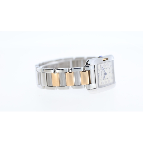 17 - Brand: Cartier
Model Name: Tank Anglaise
Reference: 3485
Movement: Quartz
Dial shape: Square
Dial co... 