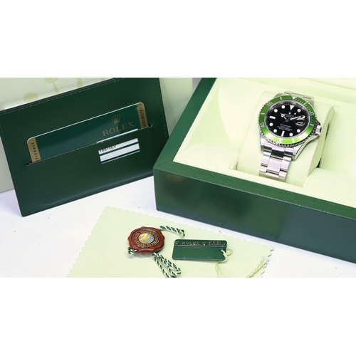 44 - Brand: Rolex
 Model Name: Submariner 'Kermit' 
 Reference: 16610LV
 Movement: Automatic
 Year: 2008
... 