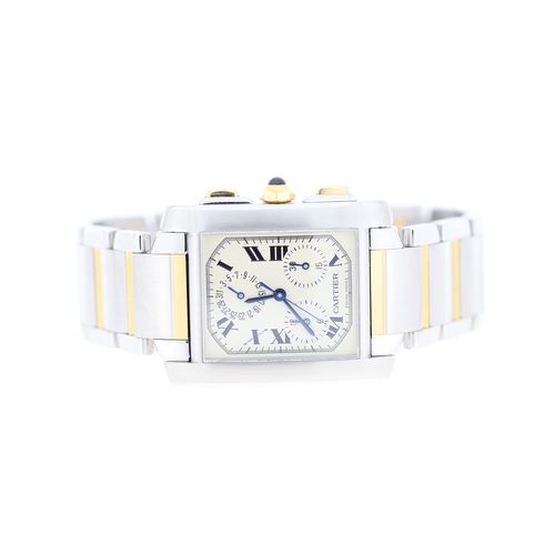 7 - Brand: Cartier
 Model Name: Tank Francais Chronoflex 
 Reference: 2303
 Movement: Quartz
 Dial shape... 