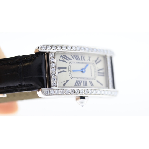 8 - Brand: Cartier
 Model Name: Tank Americaine 
 Reference: 2489
 Movement: Quartz
 Dial shape: Rectang... 