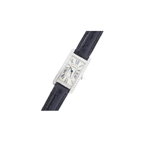 8 - Brand: Cartier
 Model Name: Tank Americaine 
 Reference: 2489
 Movement: Quartz
 Dial shape: Rectang... 