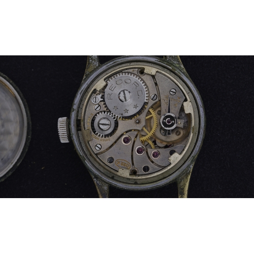 105 - Brand: Record
 Model Name: Dirty Dozen 
 Reference: W.W.W
 Movement: Manual Wind
 Year: 1940s
 Dial ... 