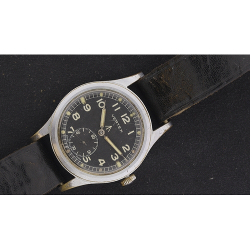 107 - Brand: Vertex
 Model Name: Dirty Dozen 
 Reference: W.W.W
 Movement: Manual Wind
 Year: 1940s
 Dial ... 