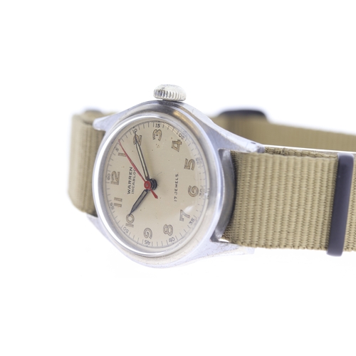 114 - Brand: Warren
 Model Name: A.T.P Military 
 Movement: Manual Wind
 Dial shape: Circular
 Dial colour... 