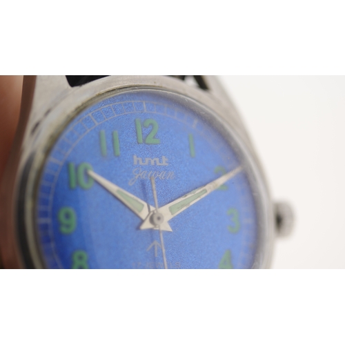 126 - Brand: HMT
 Model Name: Gawan 
 Movement: Manual Wind
 Dial shape: Circular
 Dial colour: Blue
 Dial... 