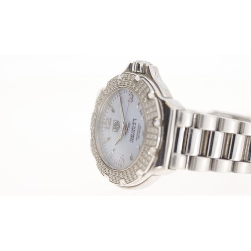 154 - Brand: Tag Heuer
 Model Name: Formula 1 Diamond Bezel 
 Reference: WAC1215-0
 Movement: Quartz
 Pape... 