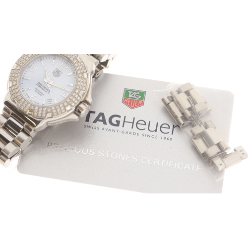 154 - Brand: Tag Heuer
 Model Name: Formula 1 Diamond Bezel 
 Reference: WAC1215-0
 Movement: Quartz
 Pape... 