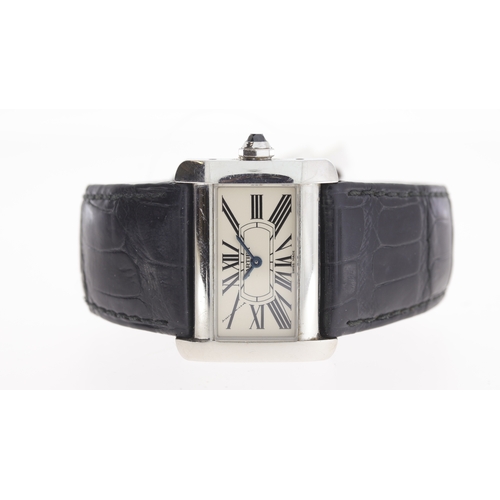 161 - Brand: Cartier
 Model Name: Tank Divan 
 Reference: 2599
 Movement: Quartz
 Box: Service Case
 Box f... 