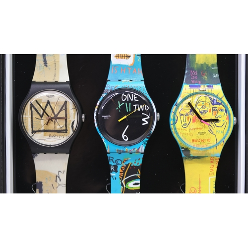 171 - Brand: Swatch
 Model Name: Jean-Michel Basquiat Triptych Box Set 
 Reference: SZS39
 Movement: Quart... 