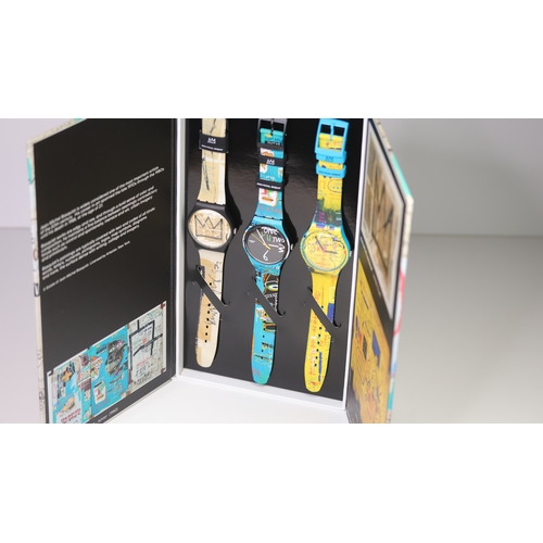 171 - Brand: Swatch
 Model Name: Jean-Michel Basquiat Triptych Box Set 
 Reference: SZS39
 Movement: Quart... 