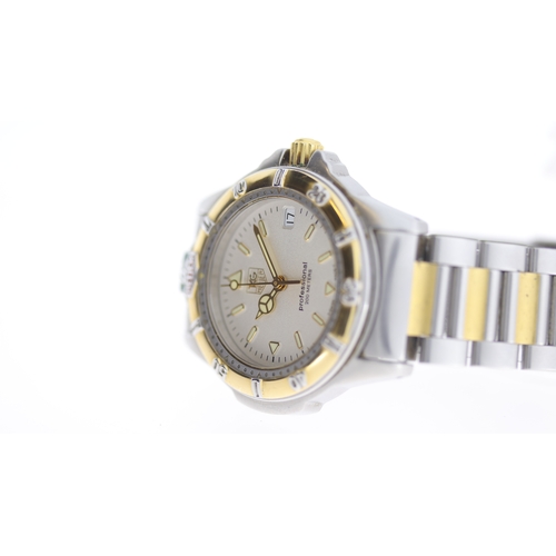 183 - Brand: Tag Heuer
 Model Name: Professtional 200m 
 Movement: Quartz
 Year: 1990's
 Dial shape: Circu... 