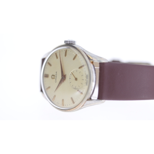 184 - Brand: Vintage Omega
 Model Name: Sub Seconds 
 Movement: Manual Wind
 Year: 1950's
 Dial shape: Cir... 